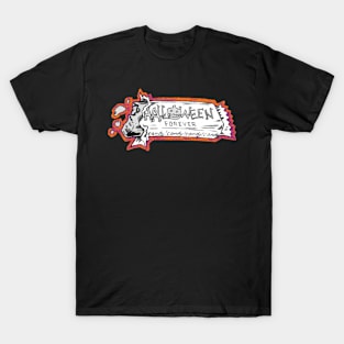 Halloween Forever Candy Bar B&W T-Shirt